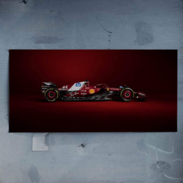 Ferrari F1 Race Car Profile Poster Art