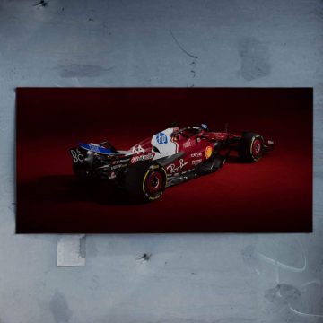Ferrari Formula 1 Side View Poster Art
