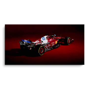 Ferrari Formuła 1 z boku - obraz na matowym PVC