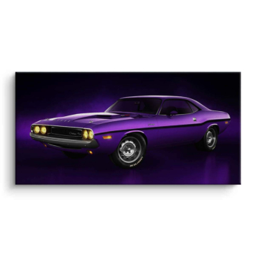 Dodge Challenger Inspired Canvas Art