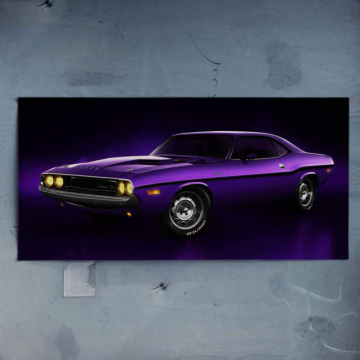 Dodge Challenger Inspired Poster Art
