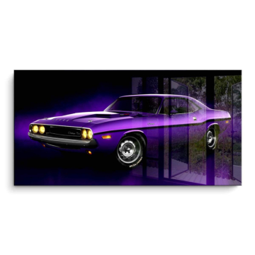 Dodge Challenger inspirado - cuadro PVC brillante