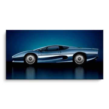 Srebrny Jaguar XJ220 - obraz na matowym PVC