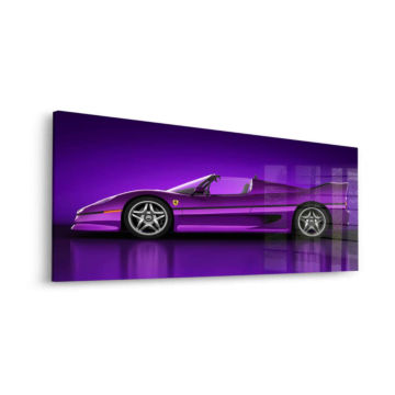 Purple Pagani Zonda Inspired Acrylic Glass Art