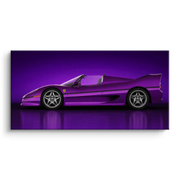 Purple Pagani Zonda Inspired Canvas Art