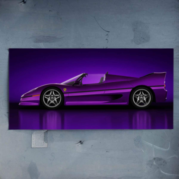 Fioletowa Pagani Zonda - plakat