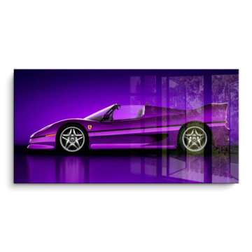 Violet inspiré de Pagani Zonda - tableau PVC brillant