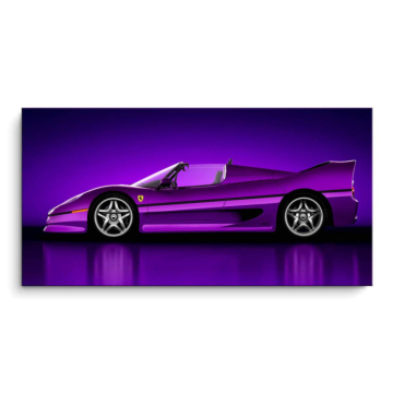 Fioletowa Pagani Zonda - obraz na matowym PVC