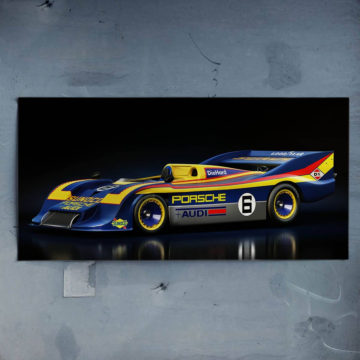 Wyścigowe Porsche 917 - plakat
