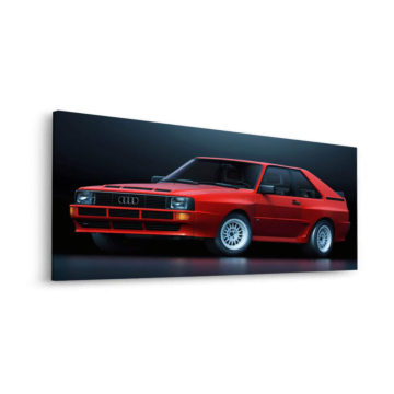 Coche Audi quattro rally - cuadro Dibond mate