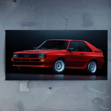 Audi Quattro Rally Car Poster Art