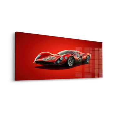Red Porsche 917 Inspired Racer Acrylic Glass Art