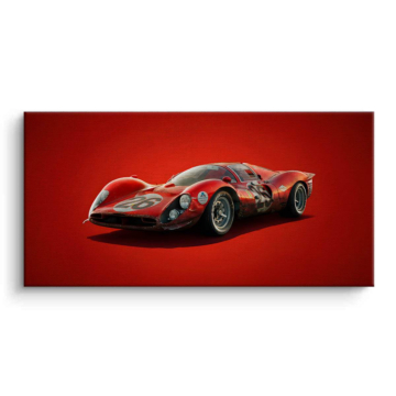 Red Porsche 917 Inspired Racer Canvas Art