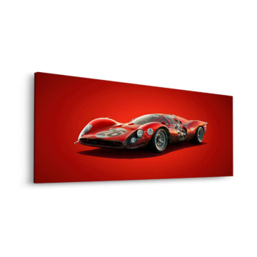 Piloto inspirado en Rojo Porsche 917 - cuadro Dibond mate
