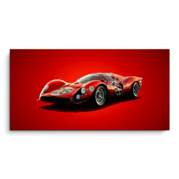 Wyścigówka inspirowana Red Porsche 917 - obraz na matowym PVC
