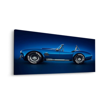 Azul Shelby Cobra roadster - cuadro Dibond mate