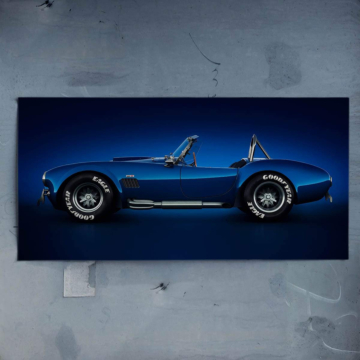 Niebieski roadster Shelby Cobra - plakat