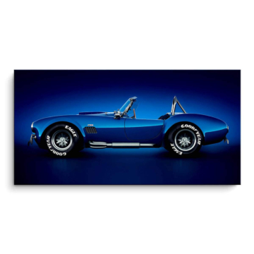 Niebieski roadster Shelby Cobra - obraz na matowym PVC