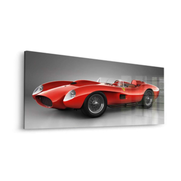 Red Ferrari Classic Racer Acrylic Glass Art