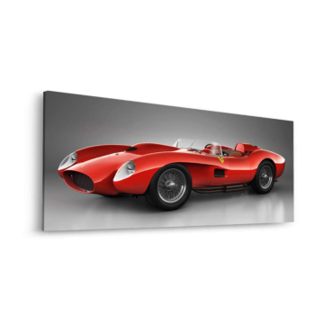 Rojo Ferrari clásico piloto - cuadro Dibond mate