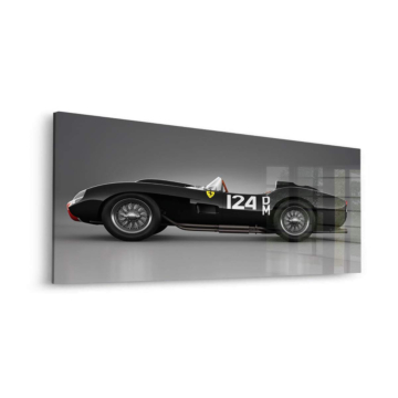 Vintage Ferrari Race Car Acrylic Glass Art