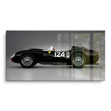 Ferrari vintage de course - tableau PVC brillant