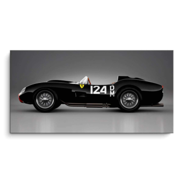 Ferrari wyścigowe w stylu vintage - obraz na matowym PVC