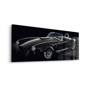 Black Shelby Cobra Roadster Acrylic Glass Art