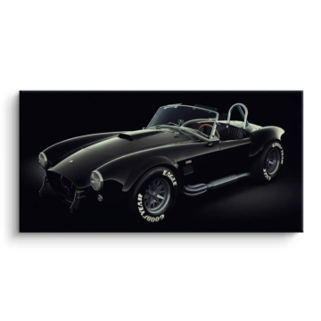 Black Shelby Cobra Roadster Canvas Art
