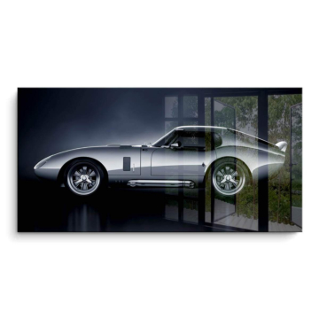 Argenté Shelby Cobra coupe - tableau PVC brillant