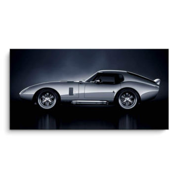 Srebrne coupe Shelby Cobra - obraz na matowym PVC