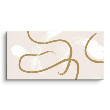 Abstrait doré ligne - tableau sur toile