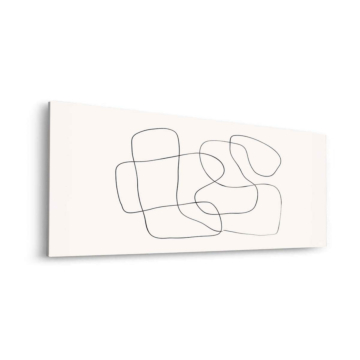 Minimaliste scribble ligne - tableau Dibond mat