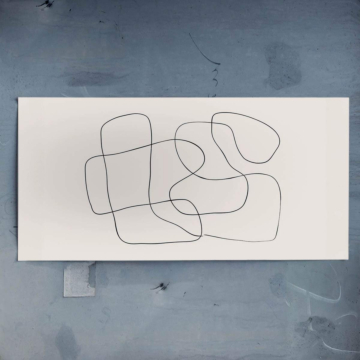 Minimalista Scribble línea - póster