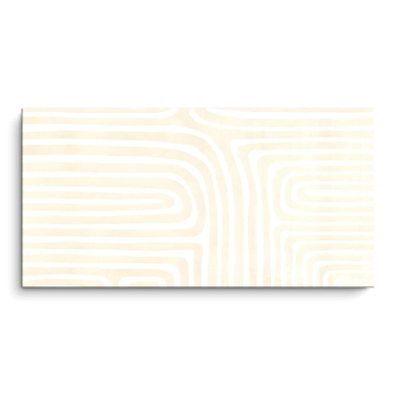 Cream Maze Pattern PVC Gloss Art