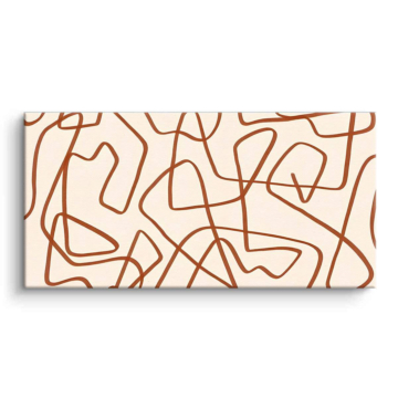 Minimal Line Maze Canvas Art