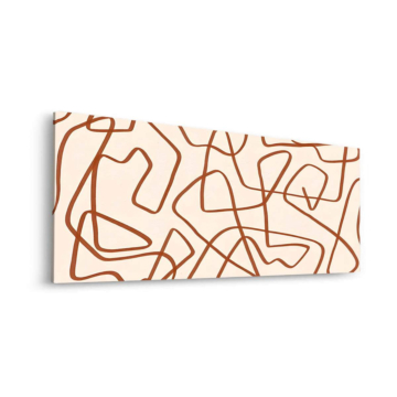 Minimaliste ligne labyrinthe - tableau Dibond mat