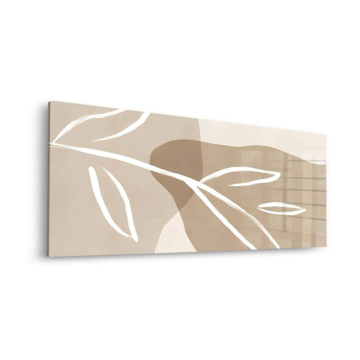Minimal Botanical Leaves Acrylic Glass Art