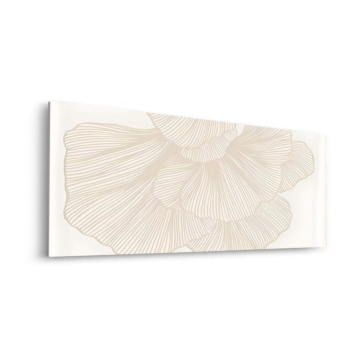 Neutral Ginkgo Leaf Dibond Matt Art
