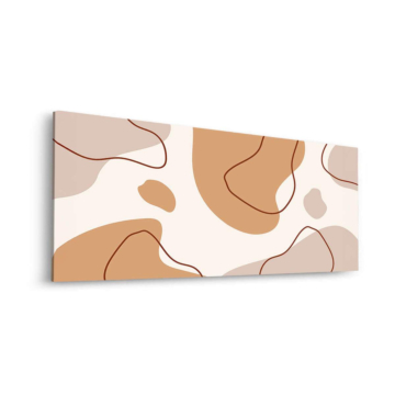 Abstrait terre tone formes - tableau Dibond mat