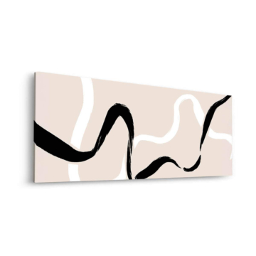 Blush ondulé lignes - tableau Dibond mat