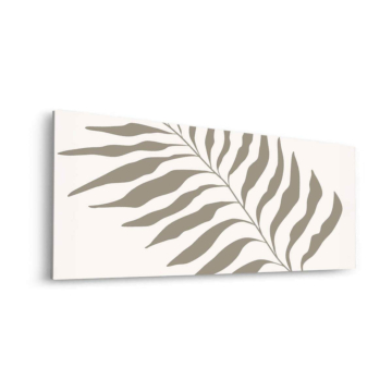 Feuilles de fougère neutres - tableau Dibond mat