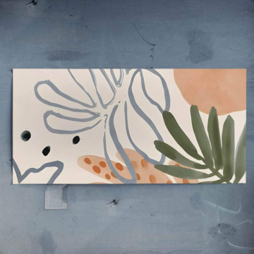Feuilles tropicales pastel - poster