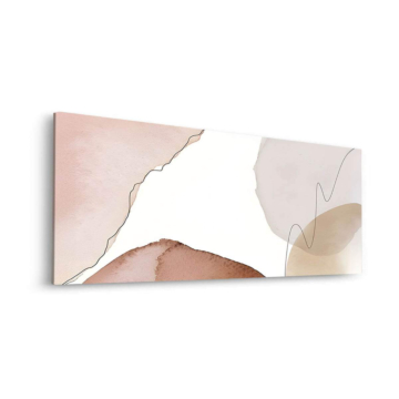 Abstrait blush formes - tableau Dibond mat