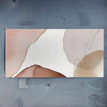 Rosado abstracto formas - póster