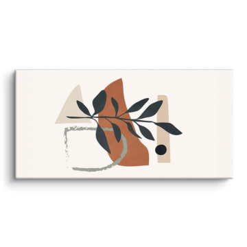 Abstract Autumn Leaves Canvas Art