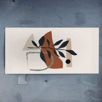 Abstrait automnal feuilles - poster