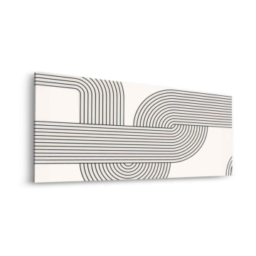 Géométrique flow lignes - tableau Dibond mat