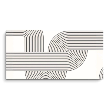 Geometric Flow Lines PVC Matt Art