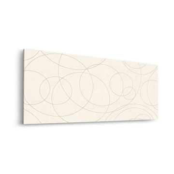 Abstrait doux cercles - tableau Dibond mat